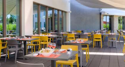 Terminal 50 restaurant Hôtel ParKest Terrasse